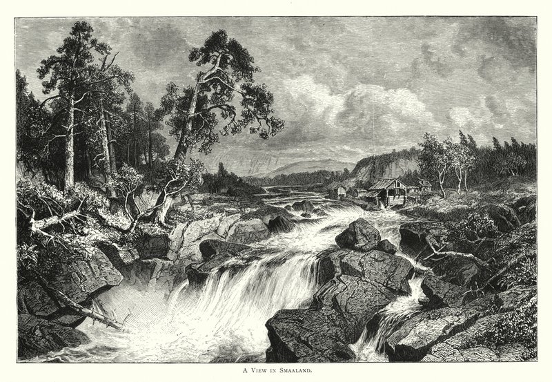 A View in Smaaland (gravering) av English School