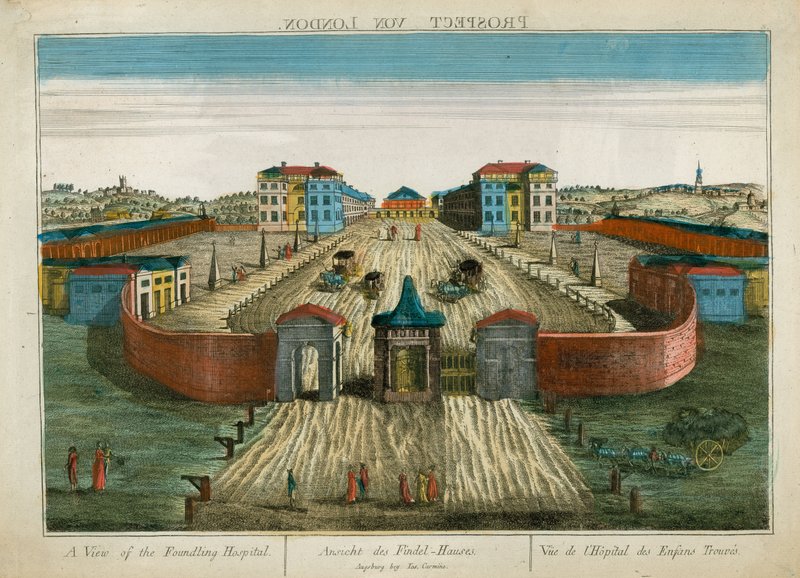 Utsikt over Foundling Hospital av English School