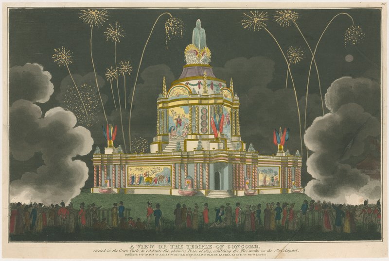 En utsikt over Temple of Concord av English School