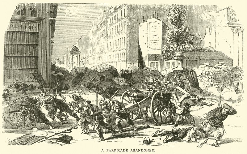 En barrikade forlatt, april 1871 av English School