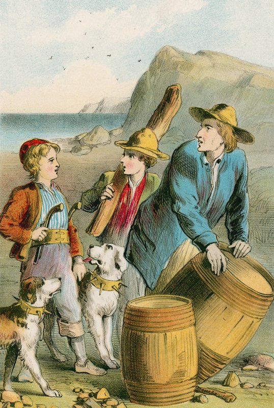 En brigand-lignende dekorasjon av English School