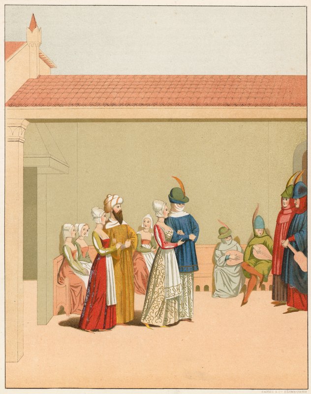 En karnevalsscene, 1400-tallet av English School