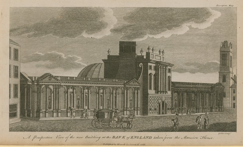 Et perspektivbilde av det nye bygget ved Bank of England av English School
