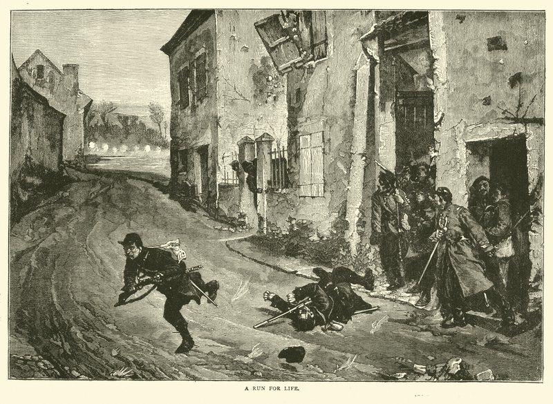 Et løp for livet, mai 1871 av English School