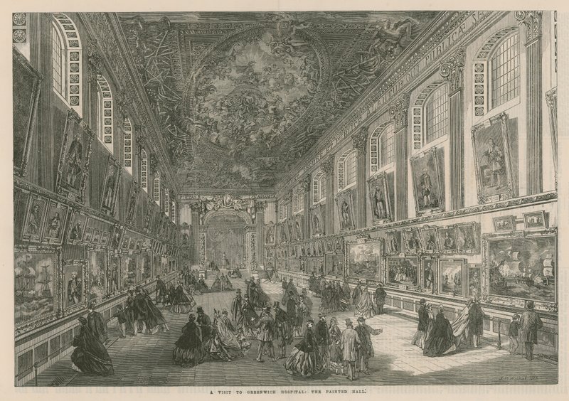 Et besøk på Greenwich Hospital: The Painted Hall av English School