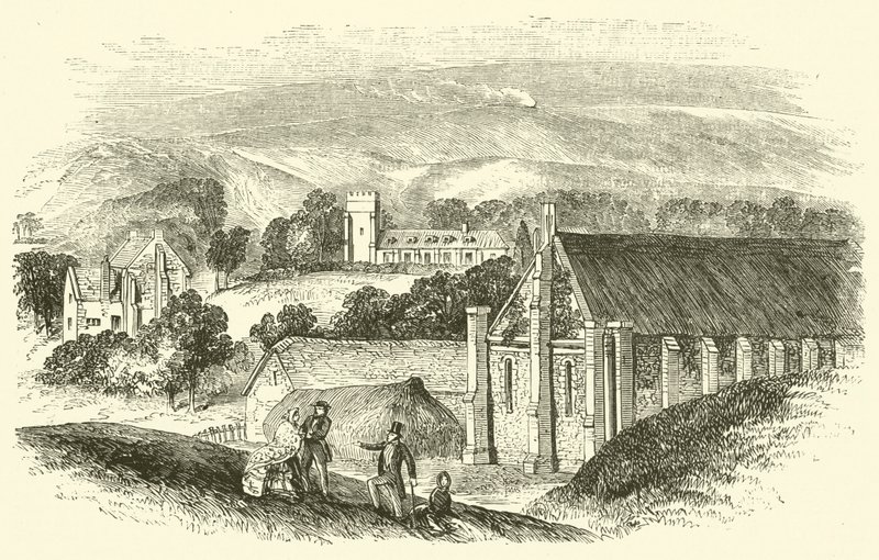 Abbotsbury Abbey (gravering) av English School