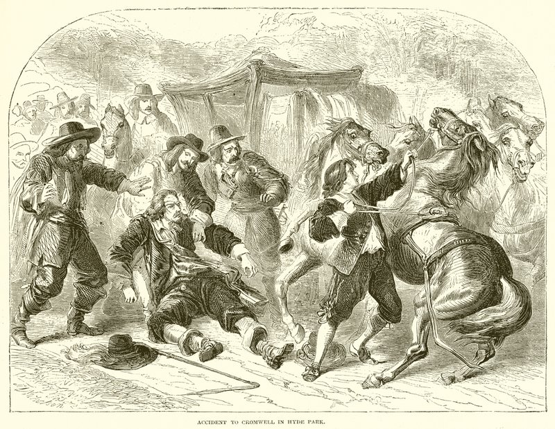 Ulykke med Cromwell i Hyde Park av English School
