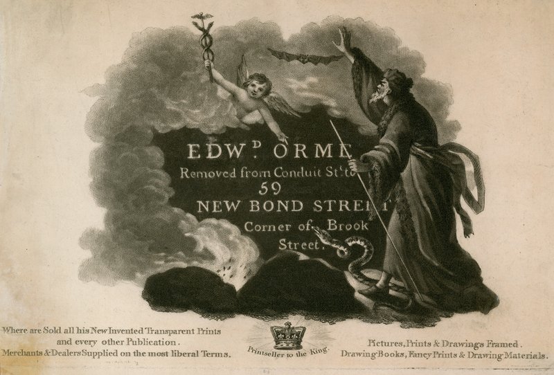 Annonse etter Edward D Orme, trykkerier og billedrammere av English School