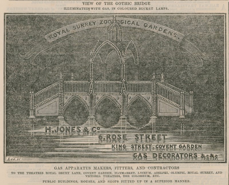 Annonse for H Jones & Co, 6 Rose Street, King Street, Covent Garden av English School