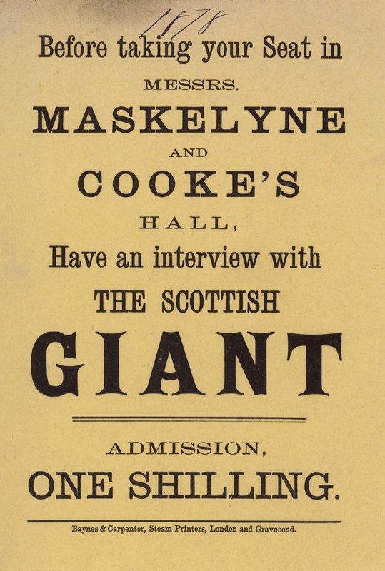 Annonse for Mrs Maskelyne og Cookes Hall av English School