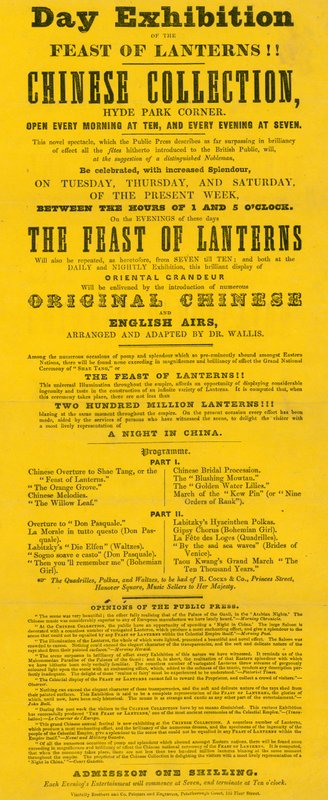 Annonse for The Chinese Collection, Hyde Park Corner, Piccadilly, London av English School