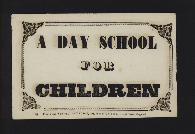 Annonse: En dagskole for barn (type) av English School