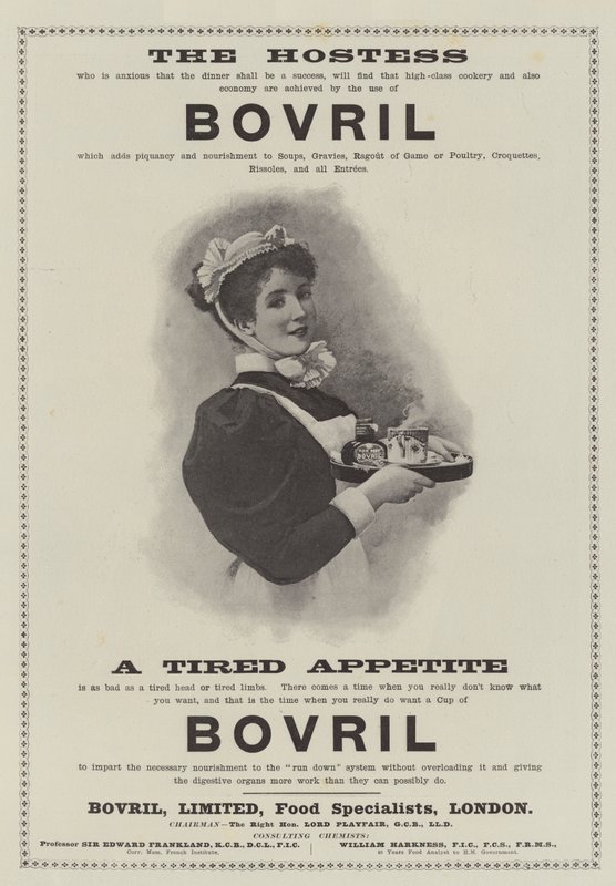 Annonse, Bovril (gravering) av English School