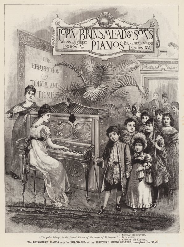 Annonse, Brinsmead Pianos av English School