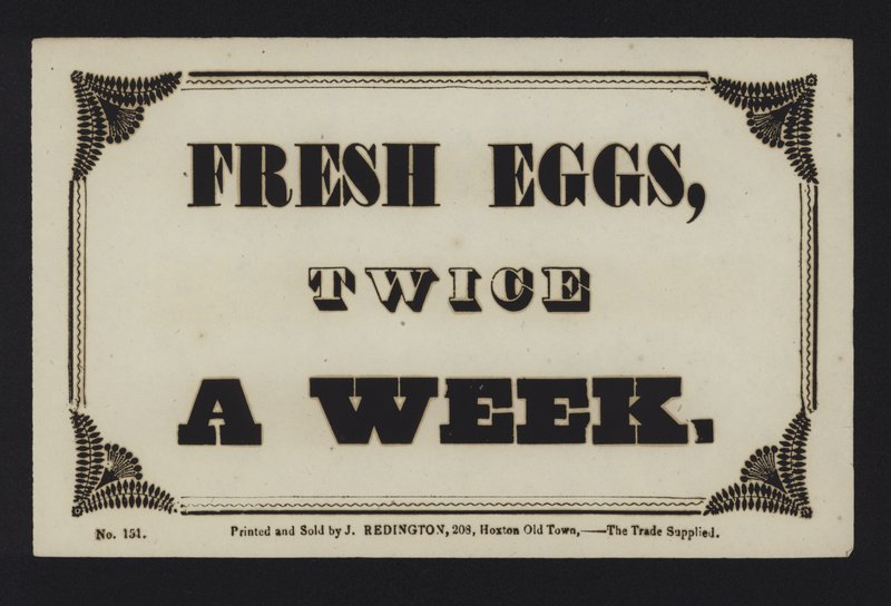 Annonse: Ferske egg to ganger i uken (type) av English School