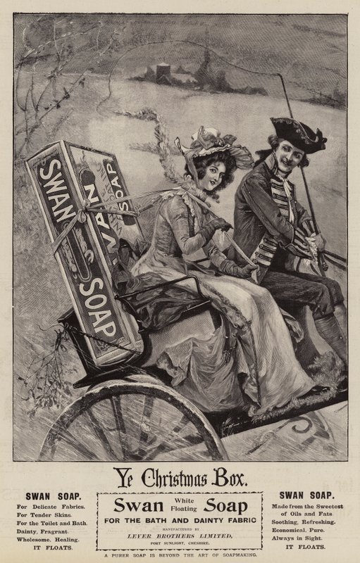 Reklame, Svanesåpe (gravering) av English School