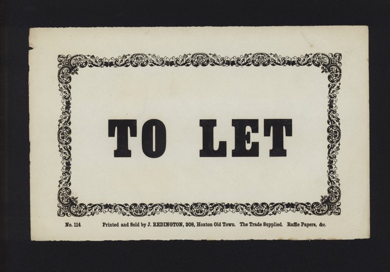 Annonse: To Let (type) av English School