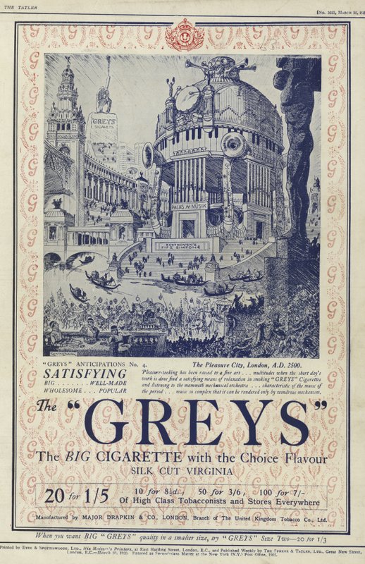 Annonse for Greys-sigaretter av English School