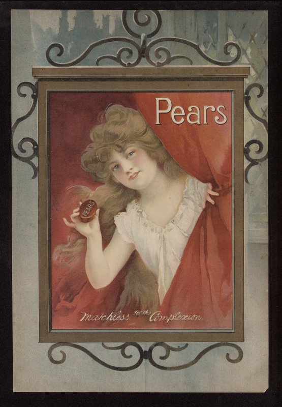 Annonse for Pears såpe (farge litho) av English School