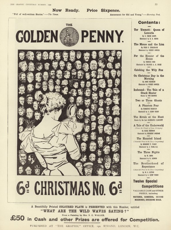Annonse for The Golden Penny Christmas Number av English School