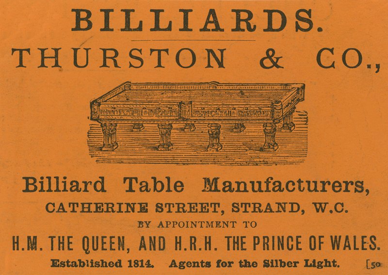 Annonse for Thurston & Co av English School