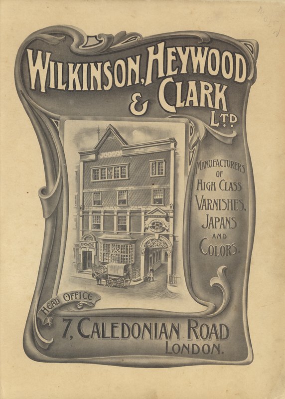 Annonse for Wilkinson, Heywood & Clark Ltd (litho) av English School