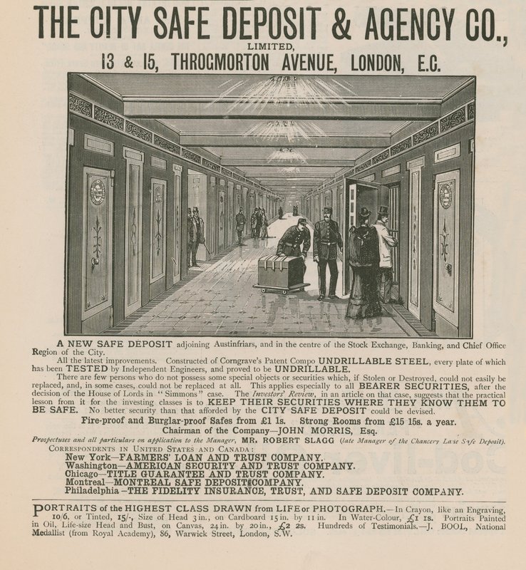 Annonse for City Safe Deposit & Agency Co Limited av English School