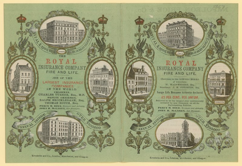 Annonse for Royal Insurance Company av English School