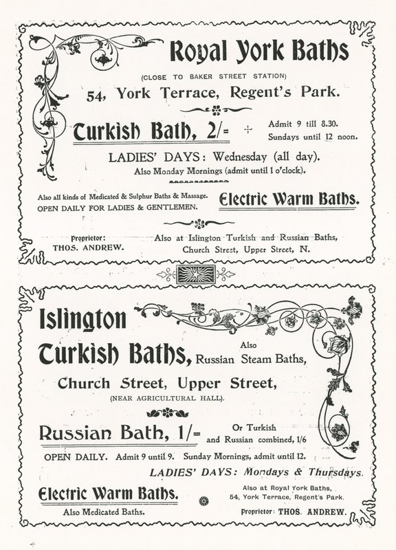 Annonse for Royal York Baths av English School