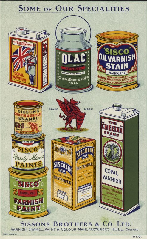 Annonsespredning for Sissons Brothers & Co Limited av English School