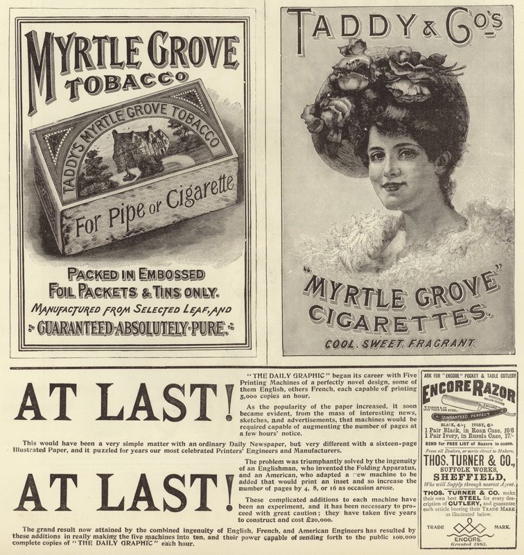 Reklame spredte seg fra The Graphic Christmas Number 1896 av English School
