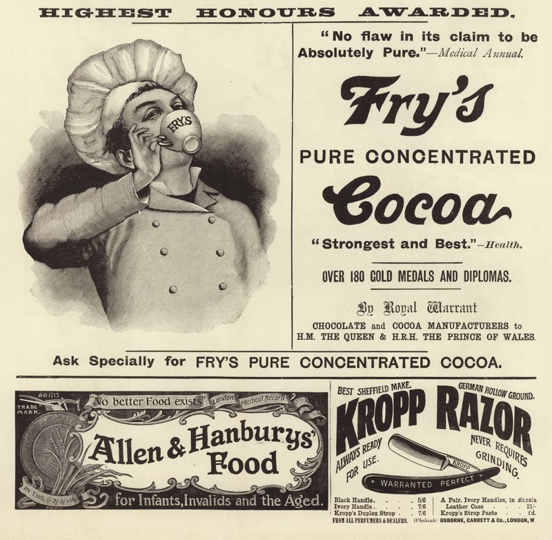 Reklame spredte seg fra The Graphic Christmas Number 1896 av English School