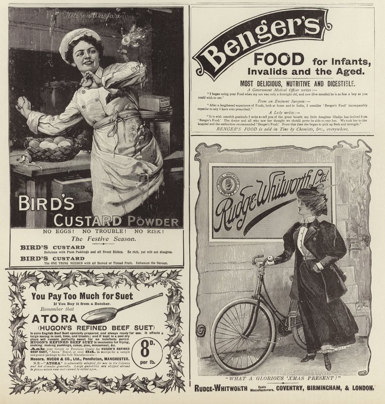 Reklame spredte seg fra The Graphic Christmas Number 1896 av English School