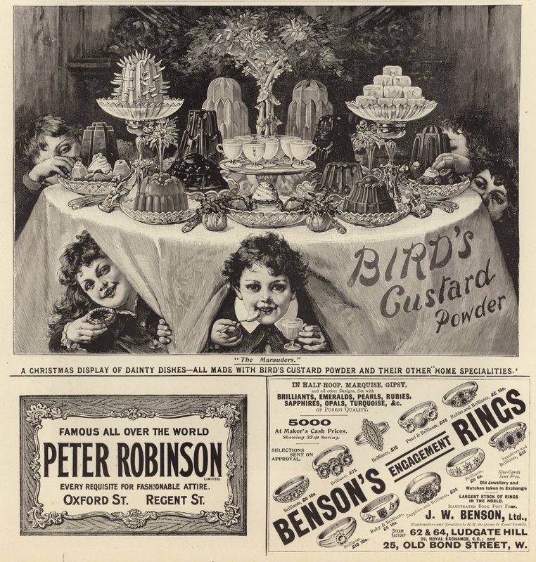 Reklame spredte seg fra The Graphic Christmas Number 1897 av English School