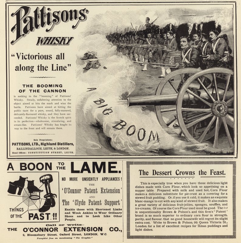 Reklame spredte seg fra The Graphic Christmas Number 1897 av English School