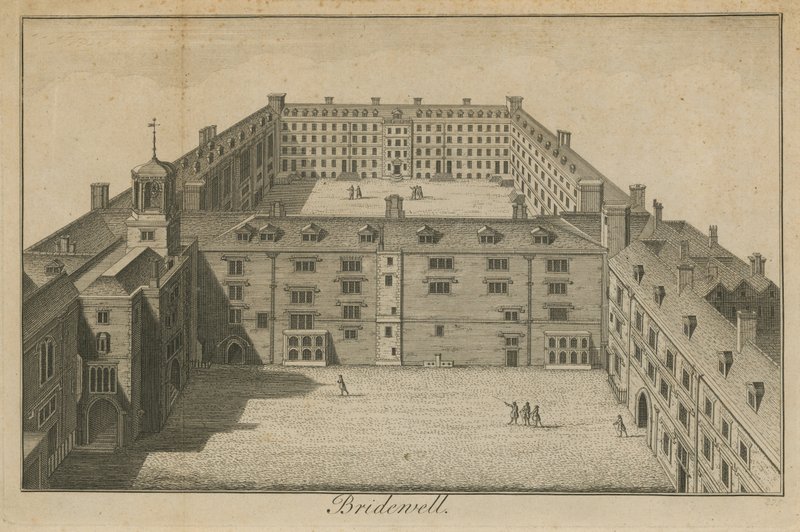 Luftfoto av Bridewell Palace av English School