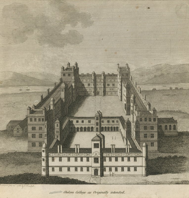Luftfoto av Chelsea College av English School