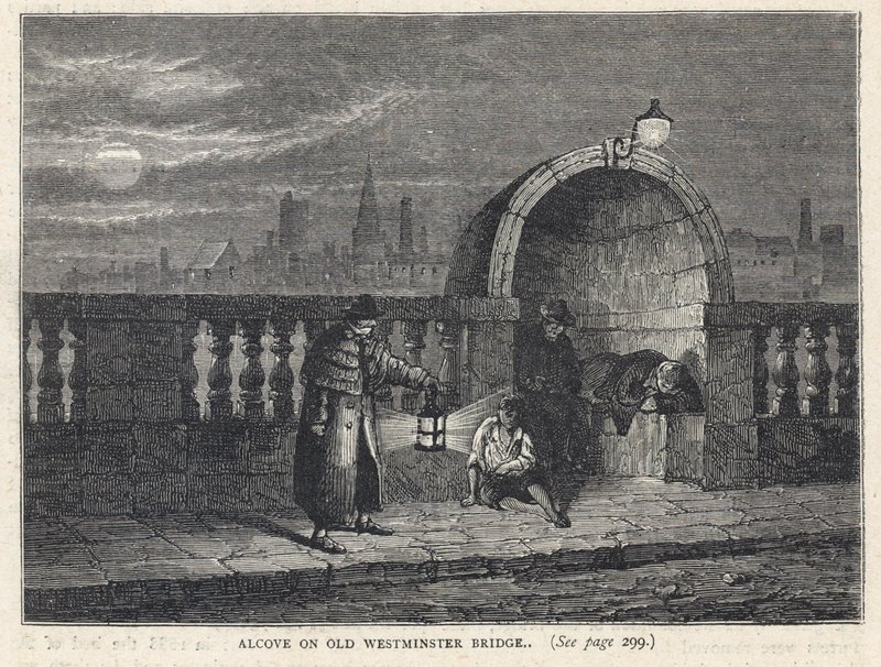 Alkove på Westminster Bridge av English School