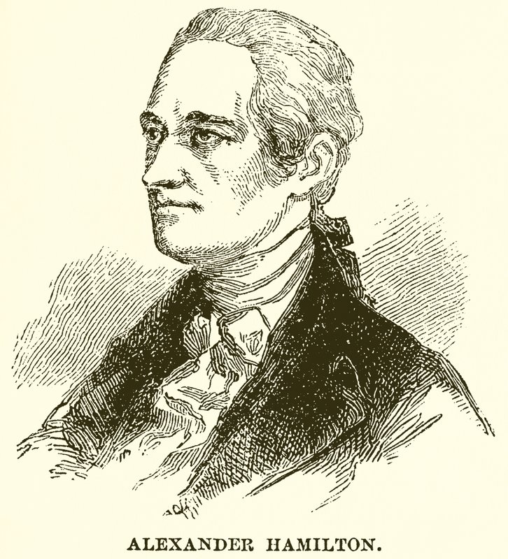Alexander Hamilton av English School