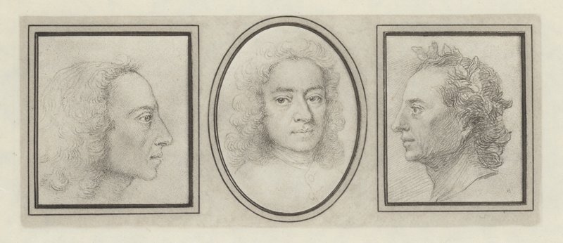 Alexander Pope (litho) av English School