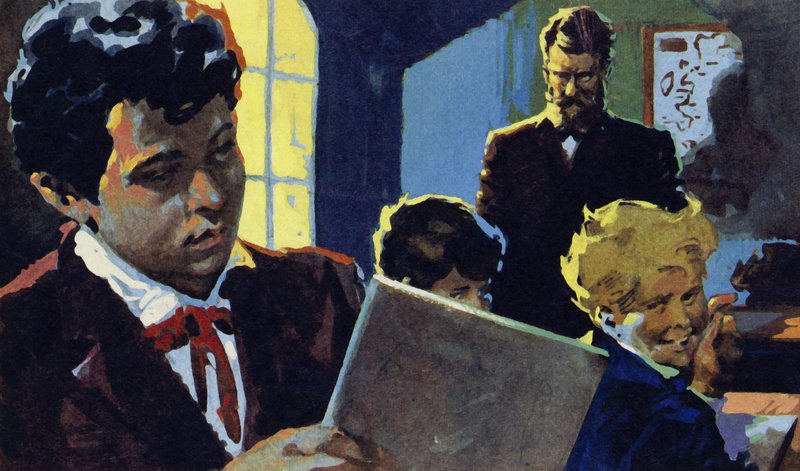 Alexander ble undervist av sin strenge bestefar og ble interessert i tale av English School