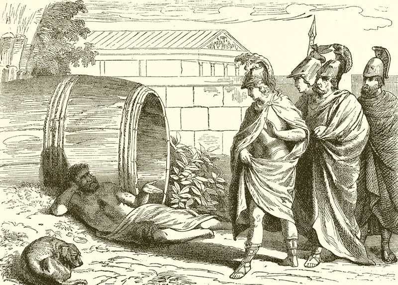 Alexanders besøk til filosofen Diogenes av English School