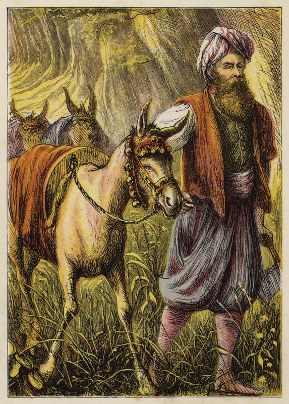 Ali Baba og de førti tyvene (litho-farge) av English School