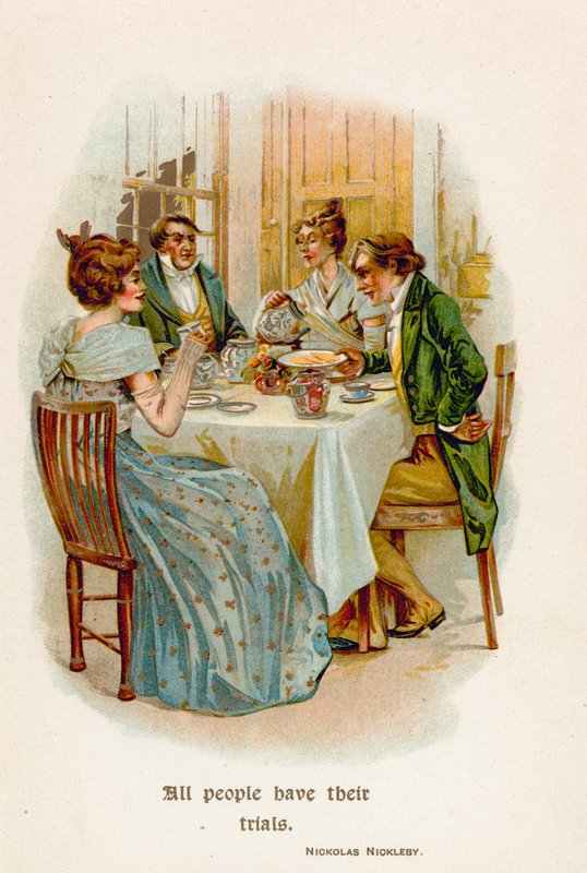 Alle mennesker har sine prøvelser. Nicholas Nickleby av English School