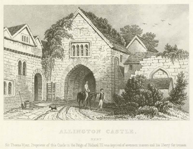 Allington Castle, Kent (gravering) av English School