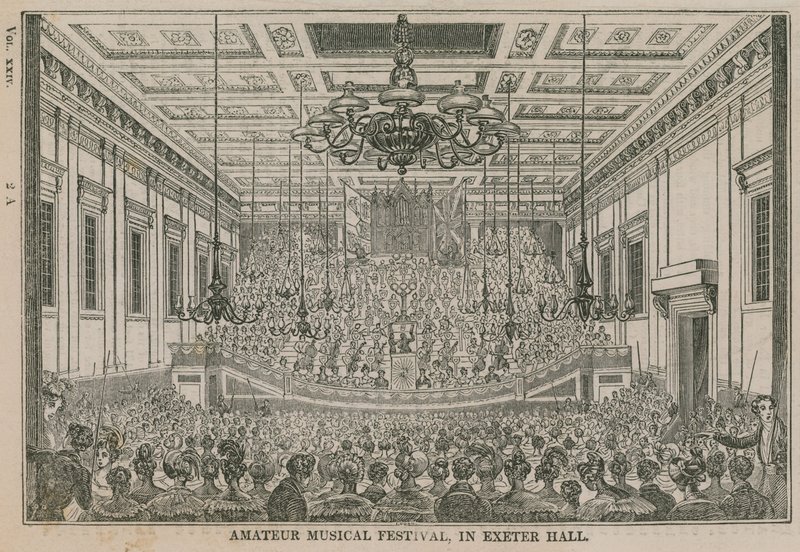 Amatørmusikalsk festival i Exeter Hall av English School