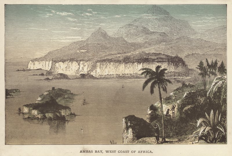 Ambas Bay, Afrikas vestkyst (farget gravering) av English School