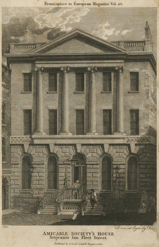 Amicable Societys House, Serjeants Inn, Fleet Street, London av English School