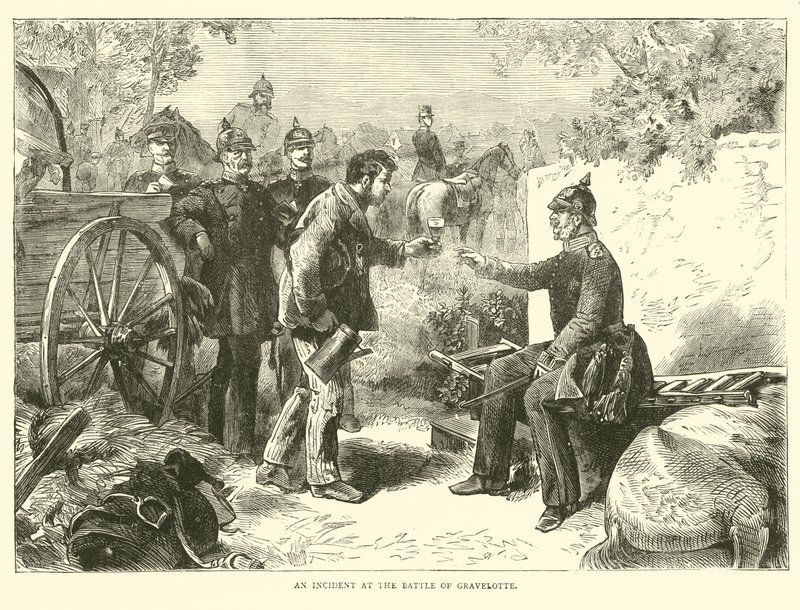 En hendelse i slaget ved Gravelotte, august 1870 av English School