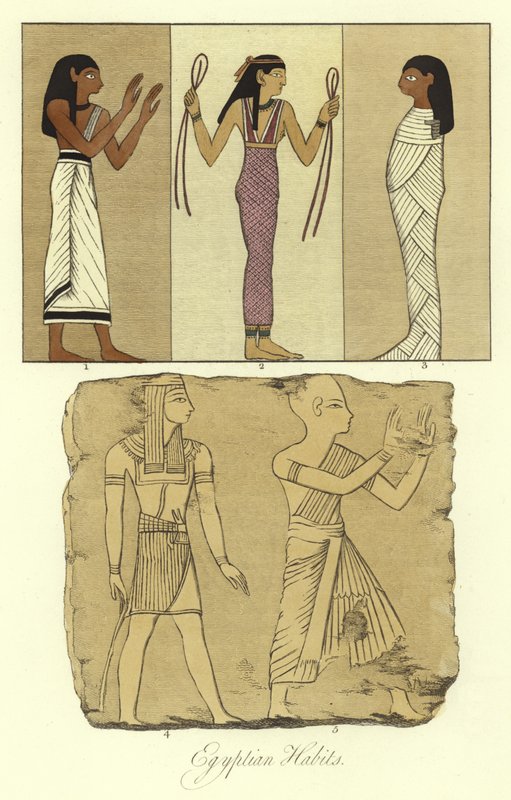 Gamle egyptiske kostymer av English School